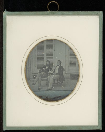 (Portrait of Jean-Gabriel Eynard and an unidentified man) by Jean Gabriel Eynard